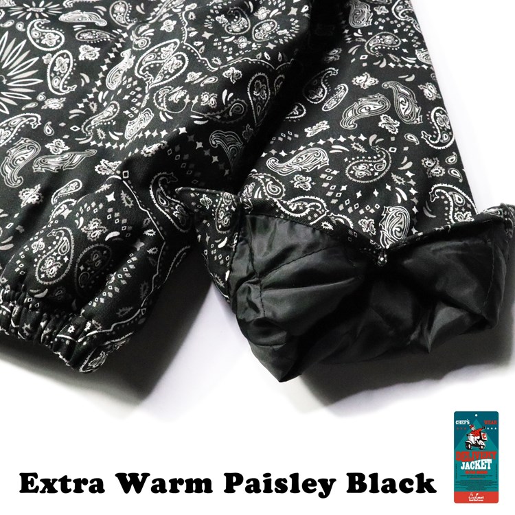 �ǥ�Х꡼���㥱�å� Delivery Jacket EX Warm Paisley Black