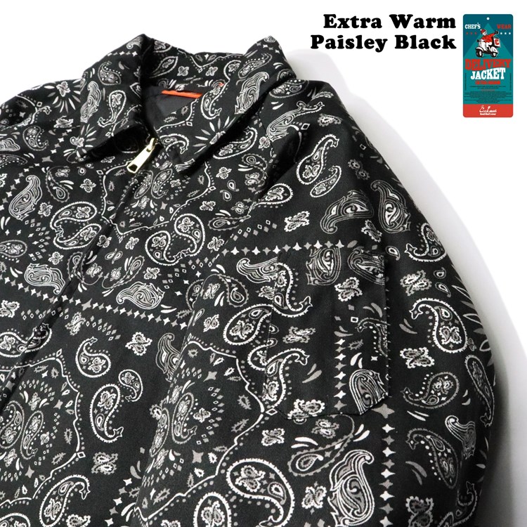 �ǥ�Х꡼���㥱�å� Delivery Jacket EX Warm Paisley Black