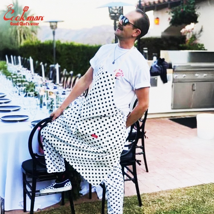 ���󥰥��ץ��� Long Apron Dots White
