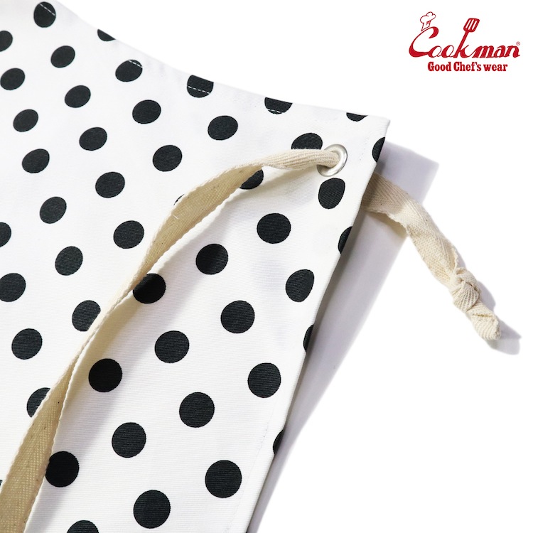 ���󥰥��ץ��� Long Apron Dots White
