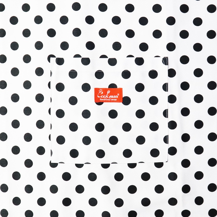 ���󥰥��ץ��� Long Apron Dots White
