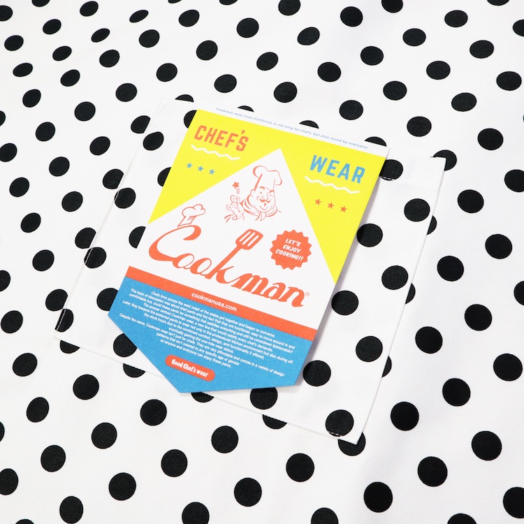 ���󥰥��ץ��� Long Apron Dots White