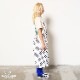 ���󥰥��ץ��� Long Apron Dots White