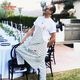 ���󥰥��ץ��� Long Apron Dots White