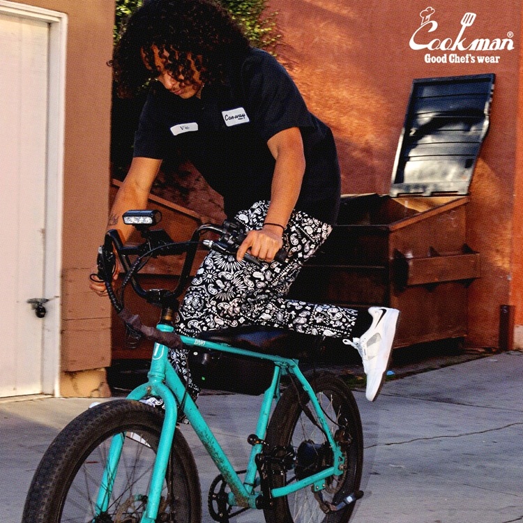 եѥ Chef Pants Semiwide  Paisley Black 