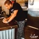 եѥ Chef Pants Semiwide  Paisley Black 