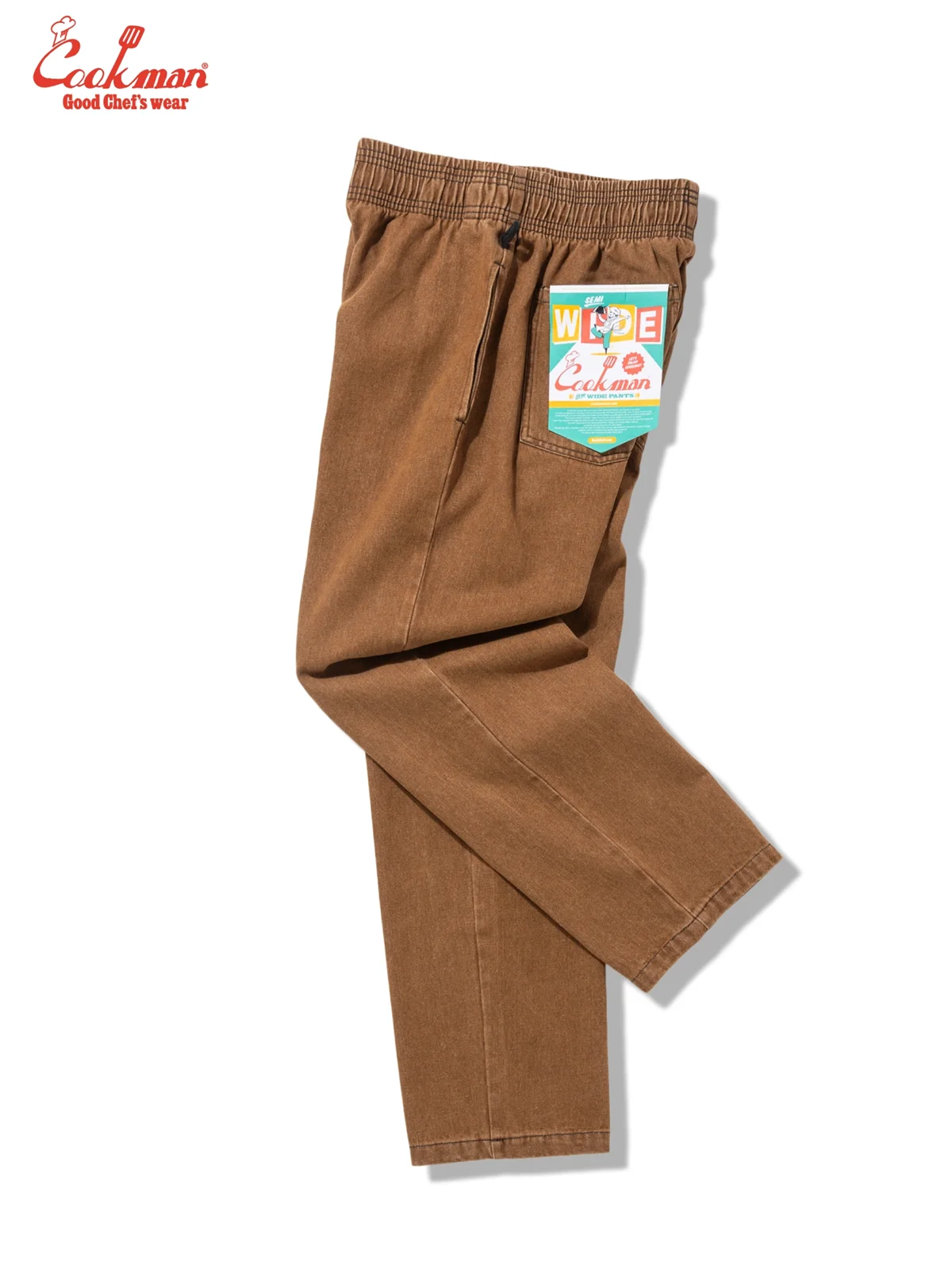 �����եѥ�� Chef Pants Semiwide Denim Brown