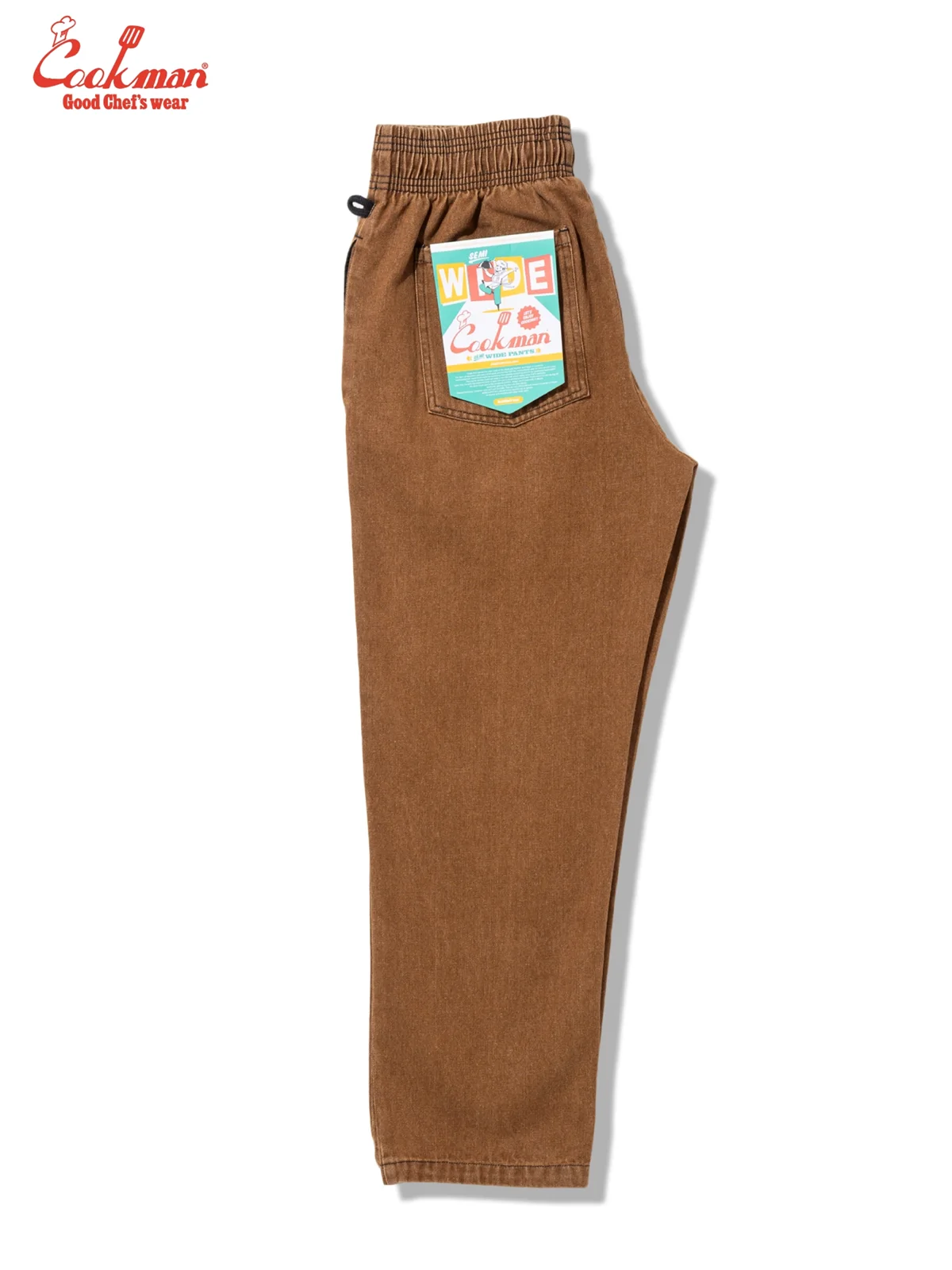 �����եѥ�� Chef Pants Semiwide Denim Brown