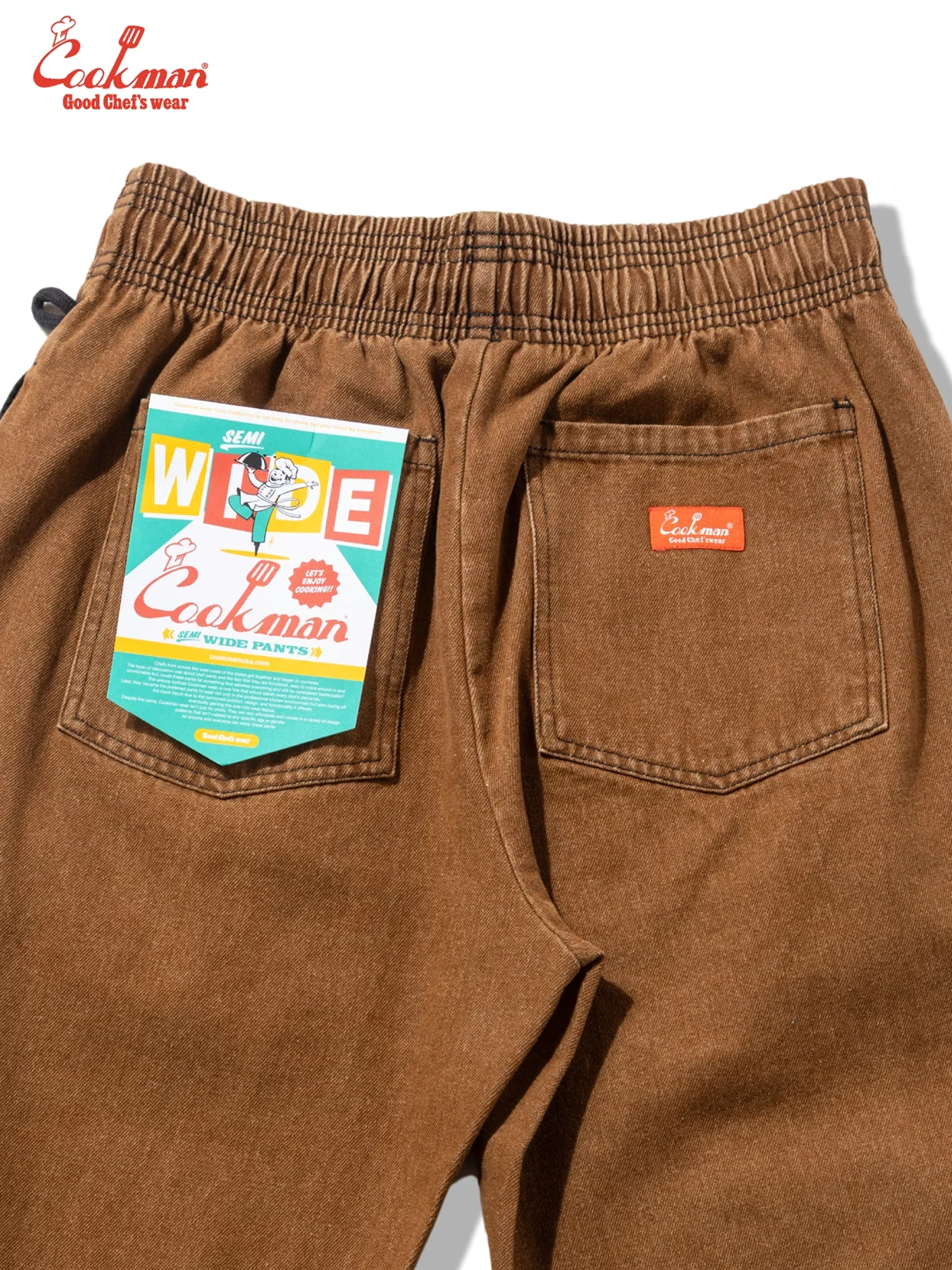 �����եѥ�� Chef Pants Semiwide Denim Brown