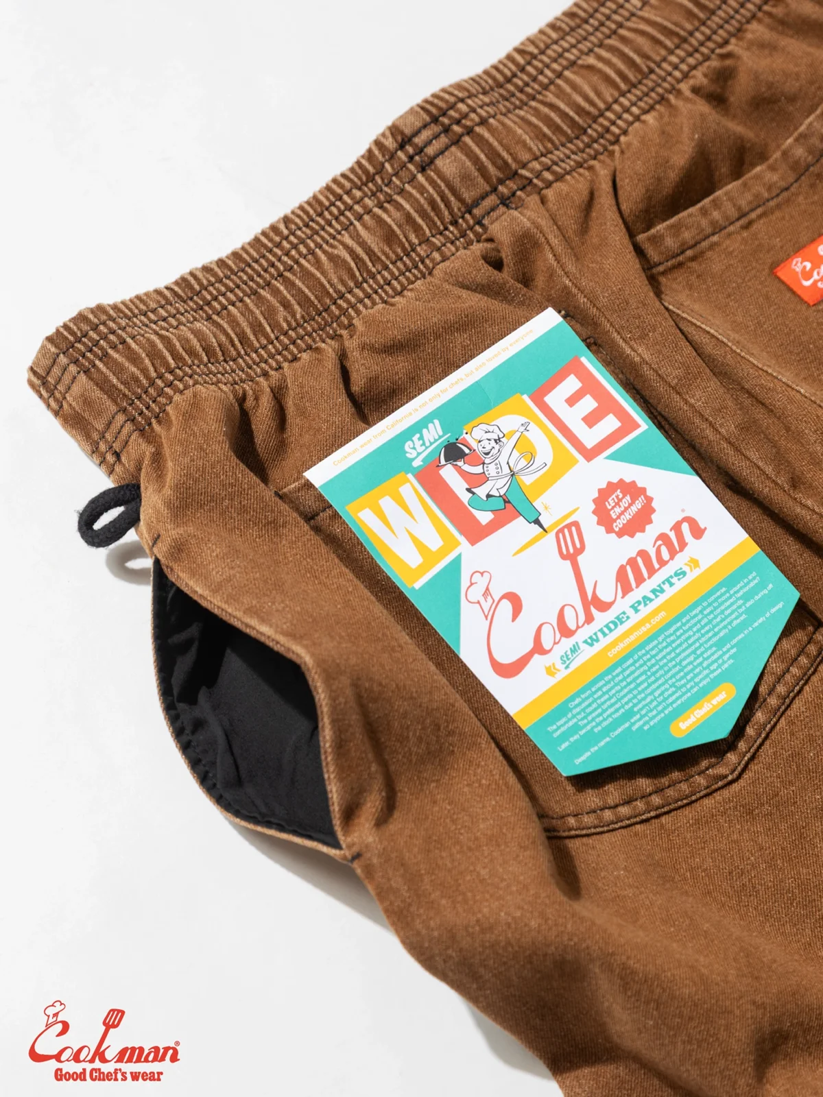 �����եѥ�� Chef Pants Semiwide Denim Brown