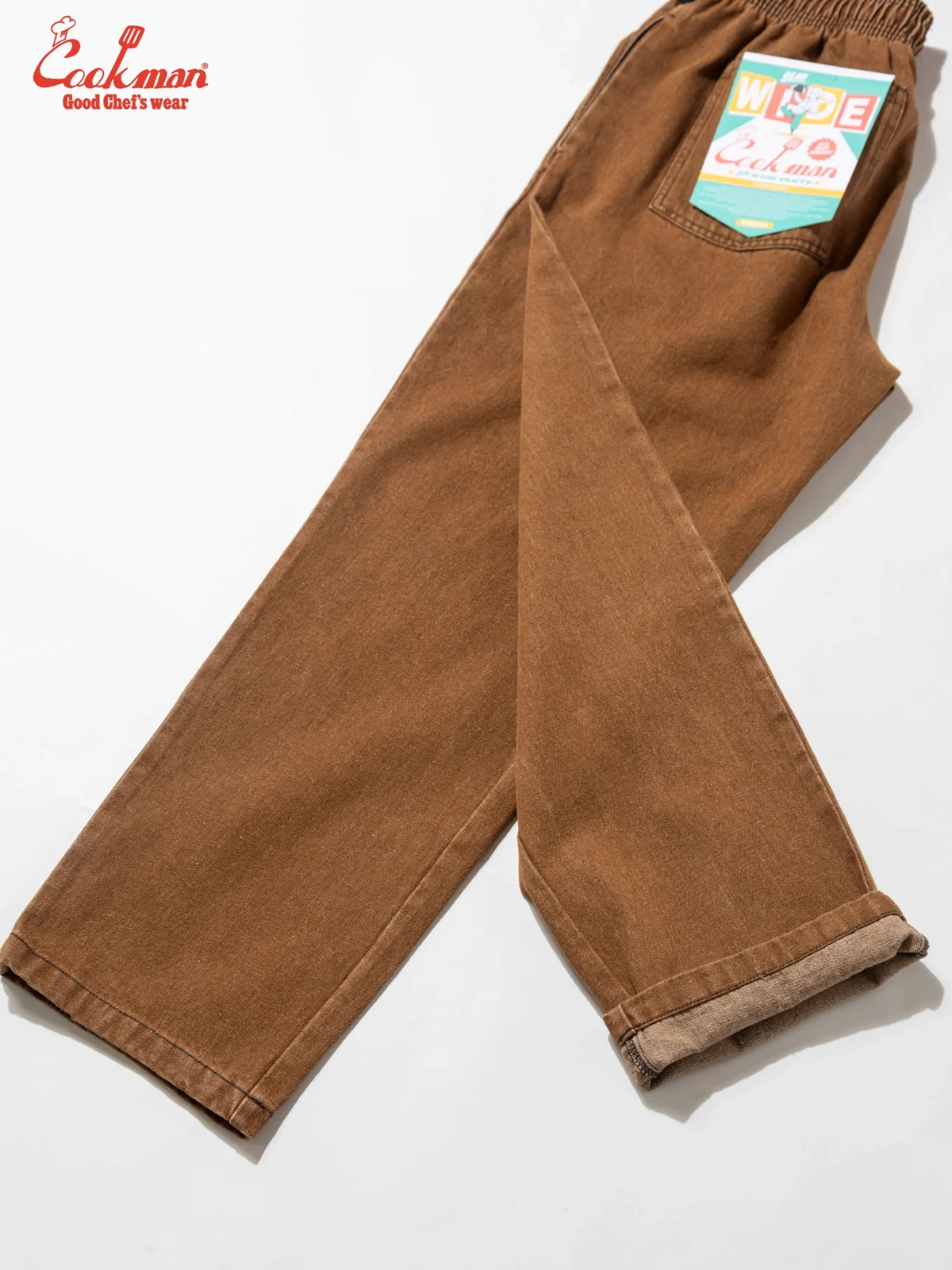 �����եѥ�� Chef Pants Semiwide Denim Brown