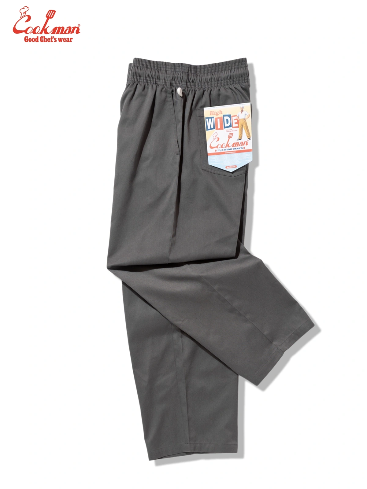 �����եѥ�� Chef Pants High-Wide Charcoal Gray