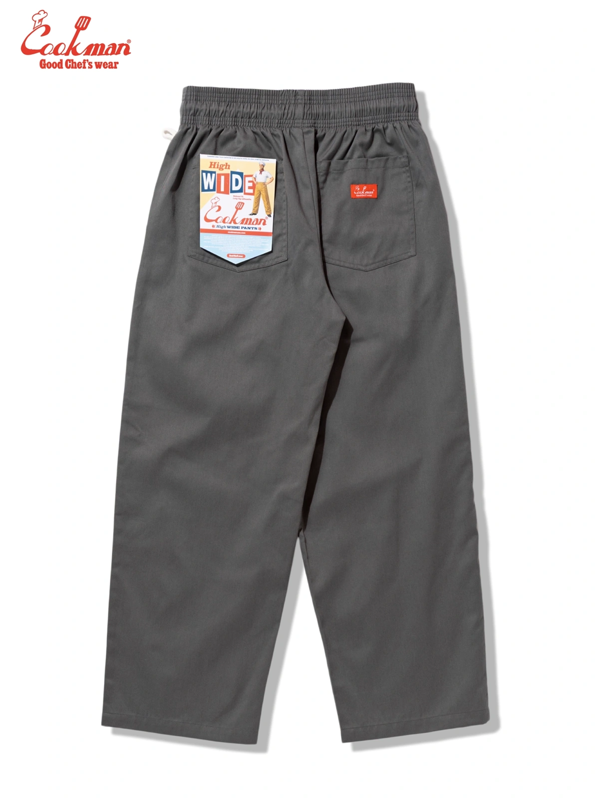 �����եѥ�� Chef Pants High-Wide Charcoal Gray