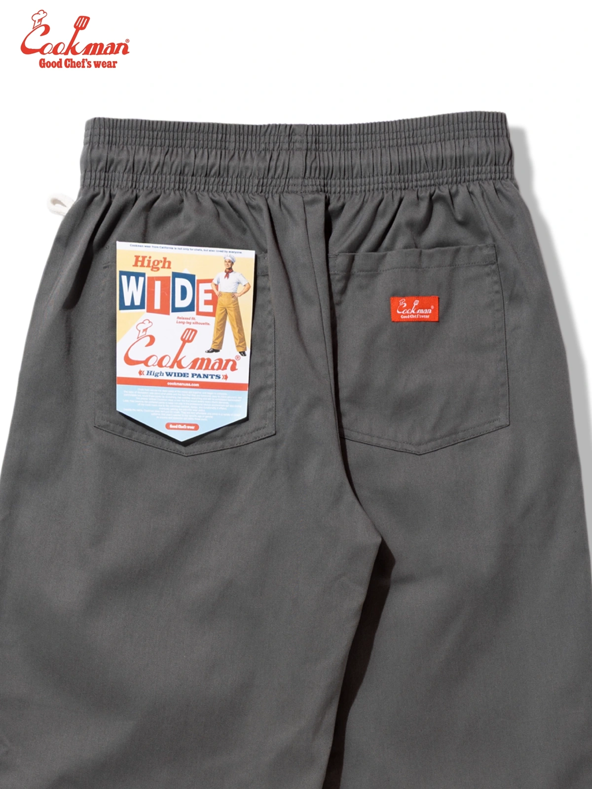 �����եѥ�� Chef Pants High-Wide Charcoal Gray
