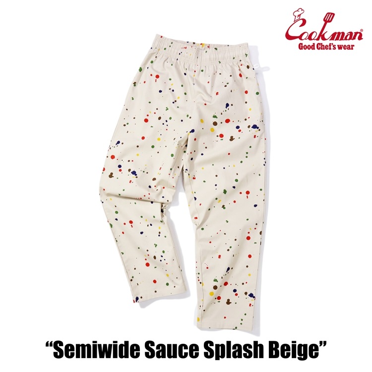�����եѥ�� Chef Pants Semiwide  Sauce Splash Beige 