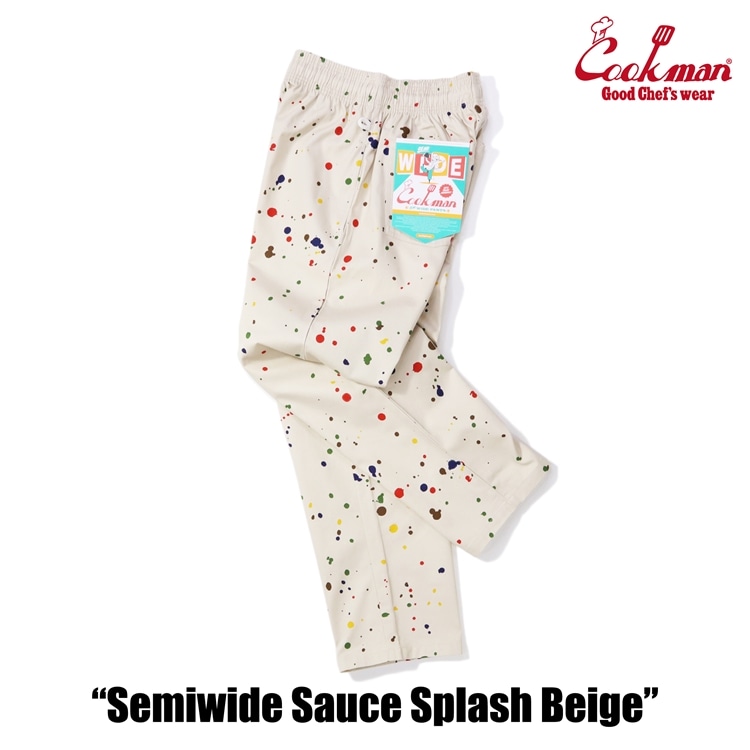 �����եѥ�� Chef Pants Semiwide  Sauce Splash Beige 