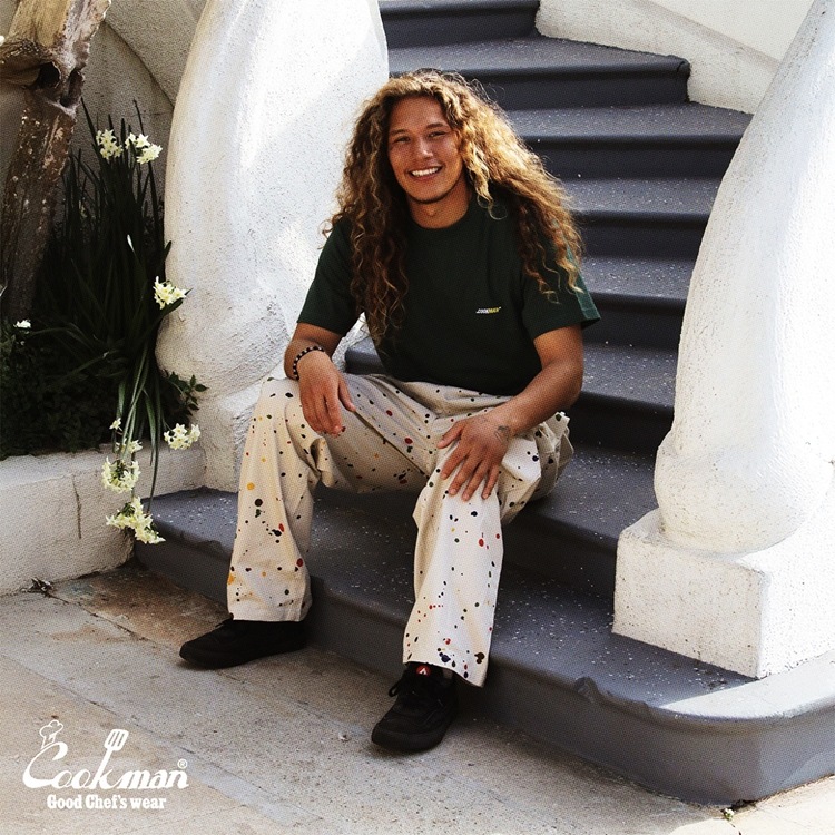 �����եѥ�� Chef Pants Semiwide  Sauce Splash Beige 