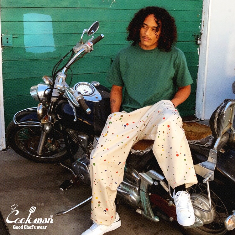 �����եѥ�� Chef Pants Semiwide  Sauce Splash Beige 