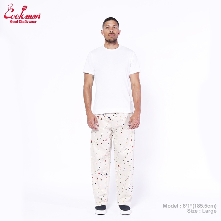 �����եѥ�� Chef Pants Semiwide  Sauce Splash Beige 