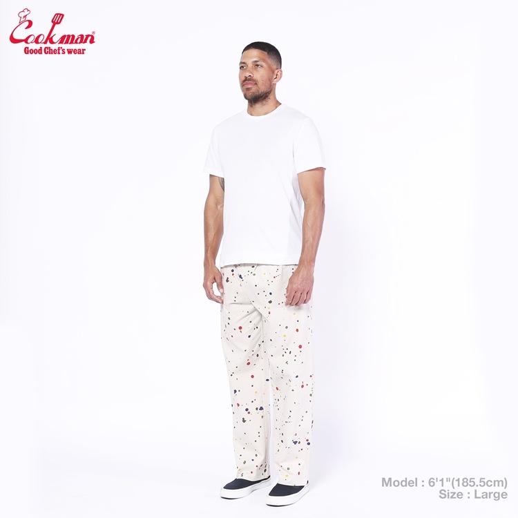 �����եѥ�� Chef Pants Semiwide  Sauce Splash Beige 