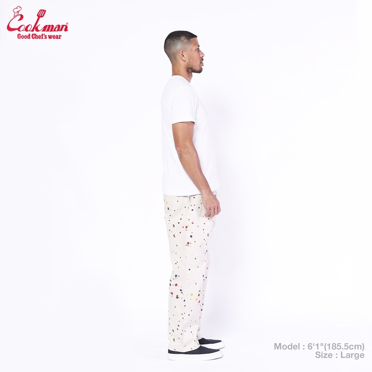 �����եѥ�� Chef Pants Semiwide  Sauce Splash Beige 