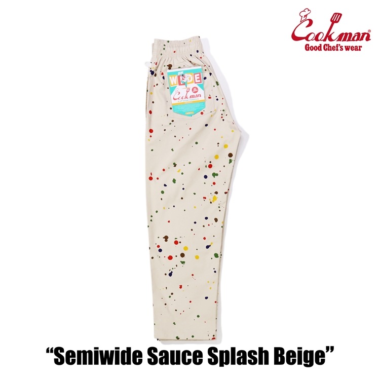 �����եѥ�� Chef Pants Semiwide  Sauce Splash Beige 