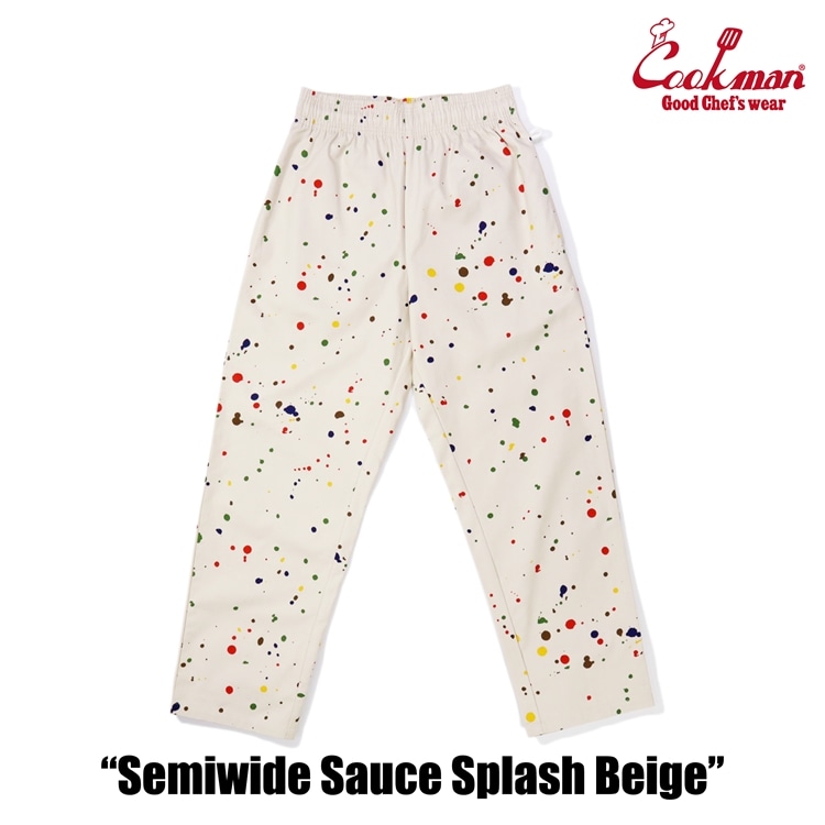 �����եѥ�� Chef Pants Semiwide  Sauce Splash Beige 