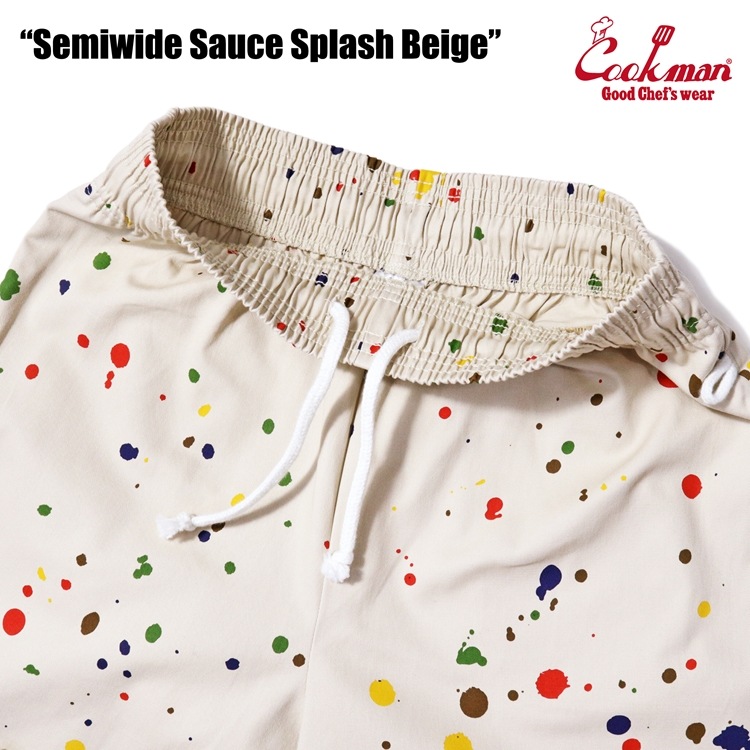 �����եѥ�� Chef Pants Semiwide  Sauce Splash Beige 