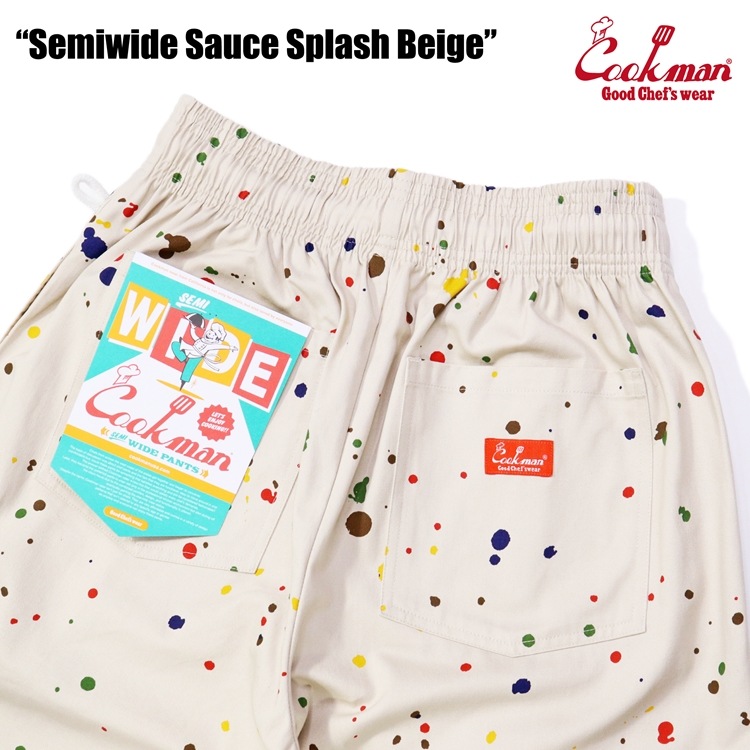 �����եѥ�� Chef Pants Semiwide  Sauce Splash Beige 