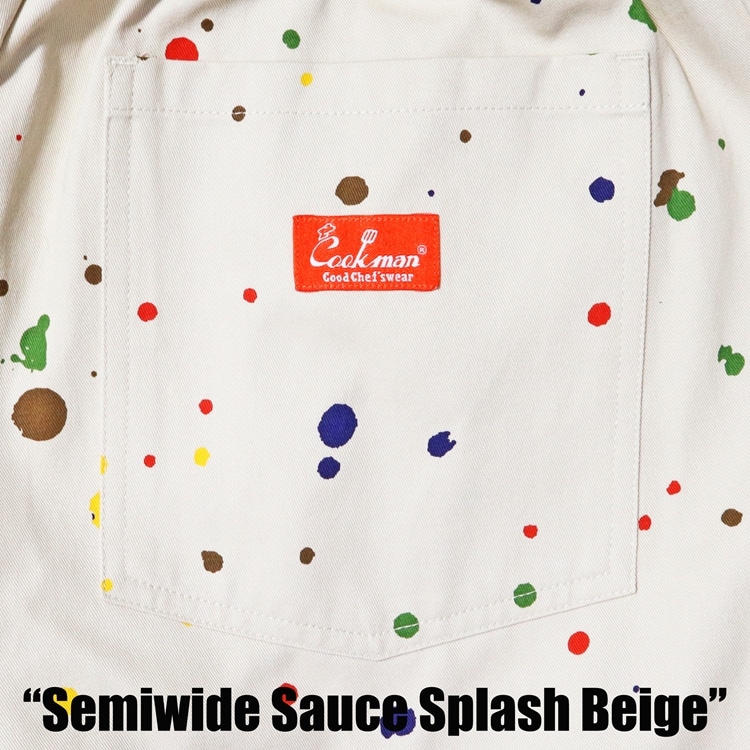 �����եѥ�� Chef Pants Semiwide  Sauce Splash Beige 