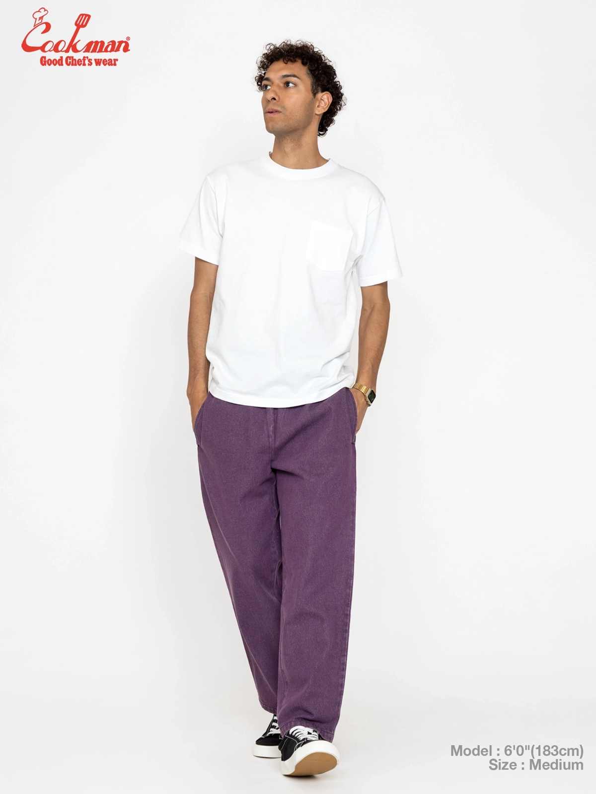 ���ߥ磻�� Chef Pants Semiwide Denim Purple