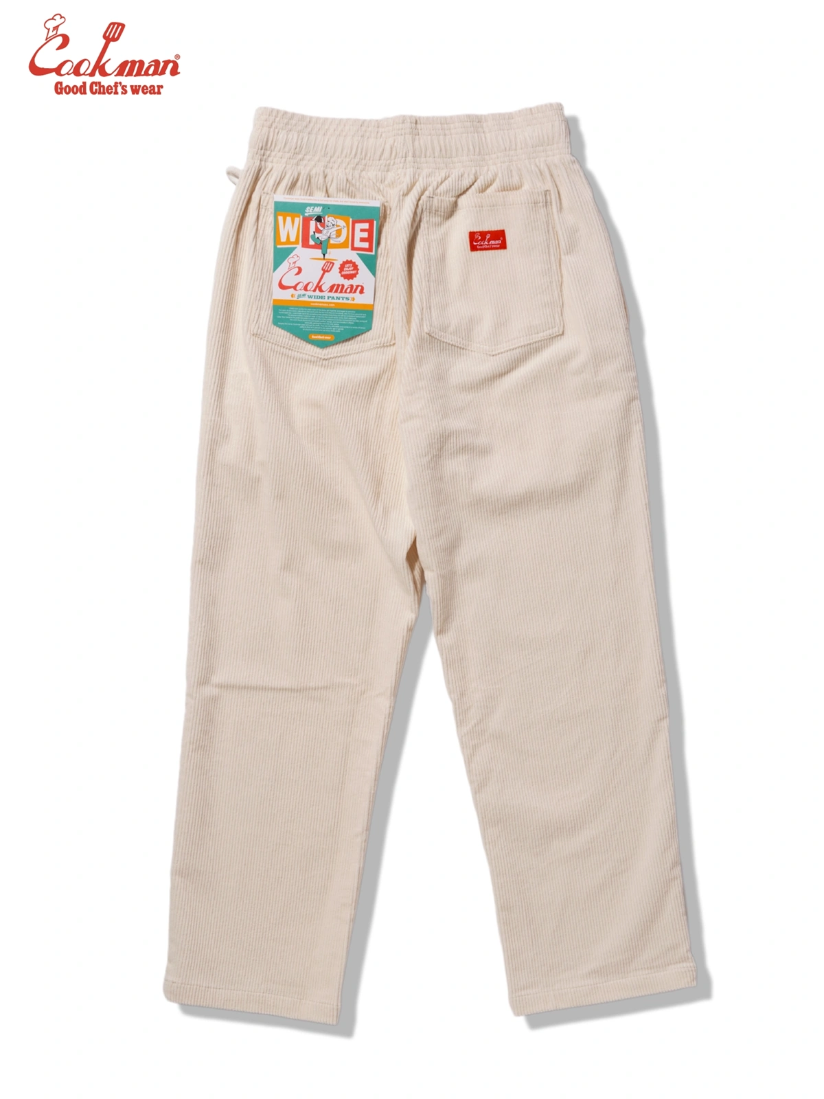 �����եѥ�� Chef Pants Semiwide Corduroy Cream