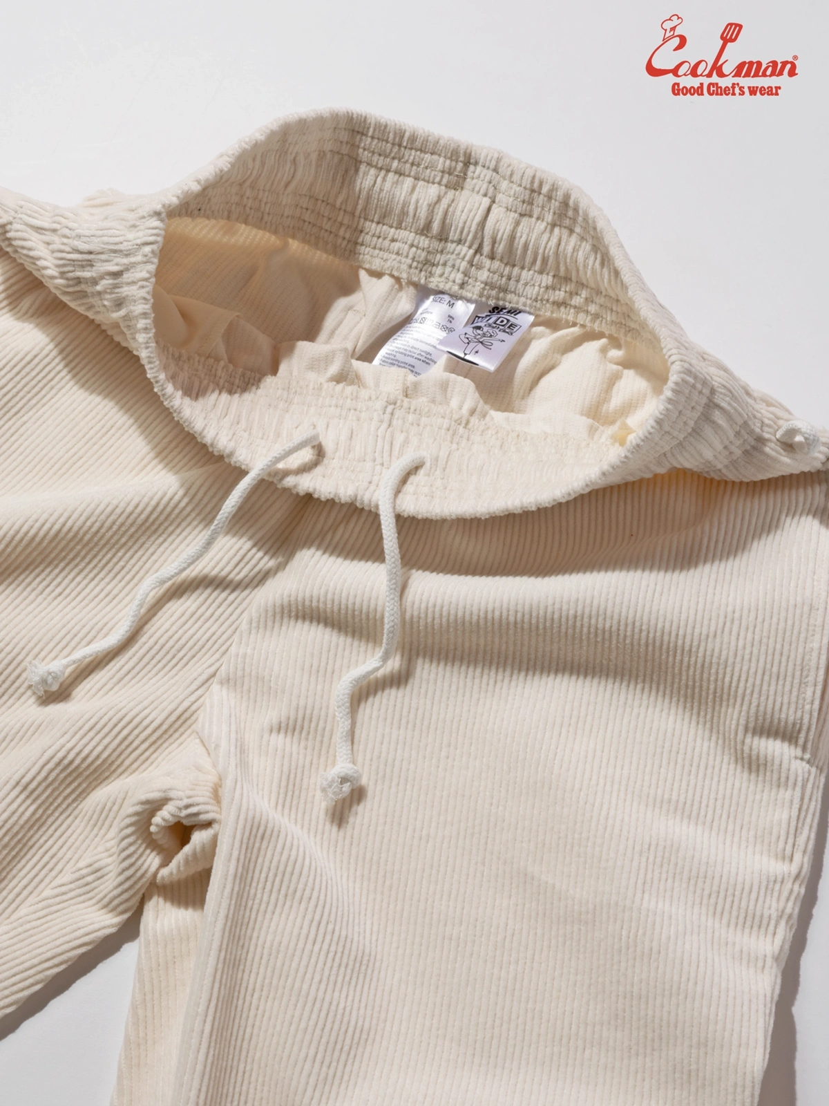 �����եѥ�� Chef Pants Semiwide Corduroy Cream