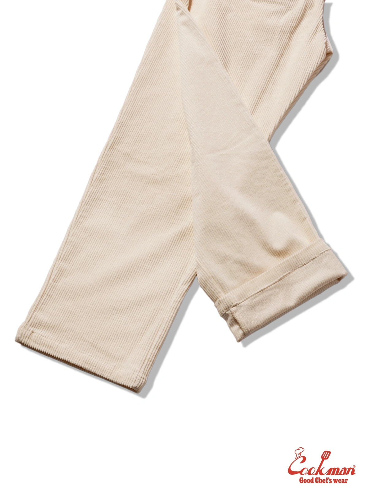 �����եѥ�� Chef Pants Semiwide Corduroy Cream