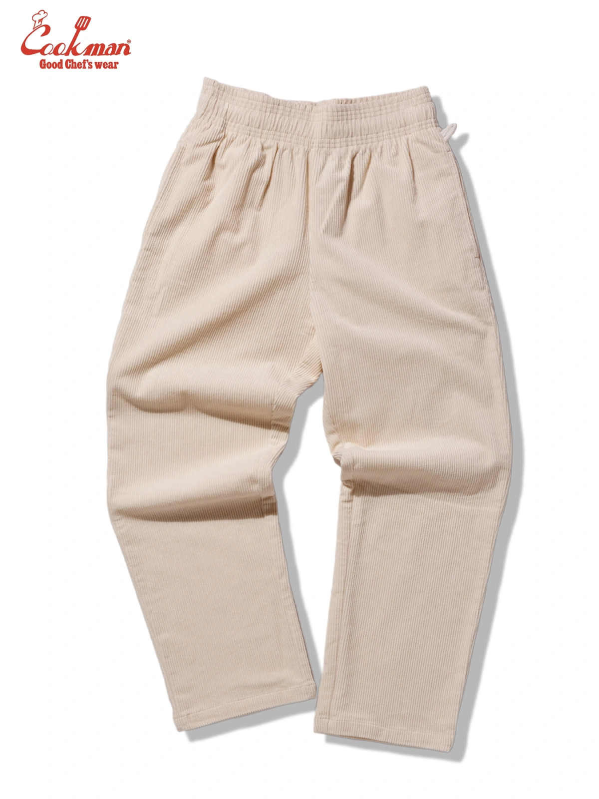 �����եѥ�� Chef Pants Semiwide Corduroy Cream