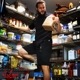 եѥ Chef Pants Short Black Belt Black 