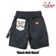 եѥ Chef Pants Short Black Belt Black 