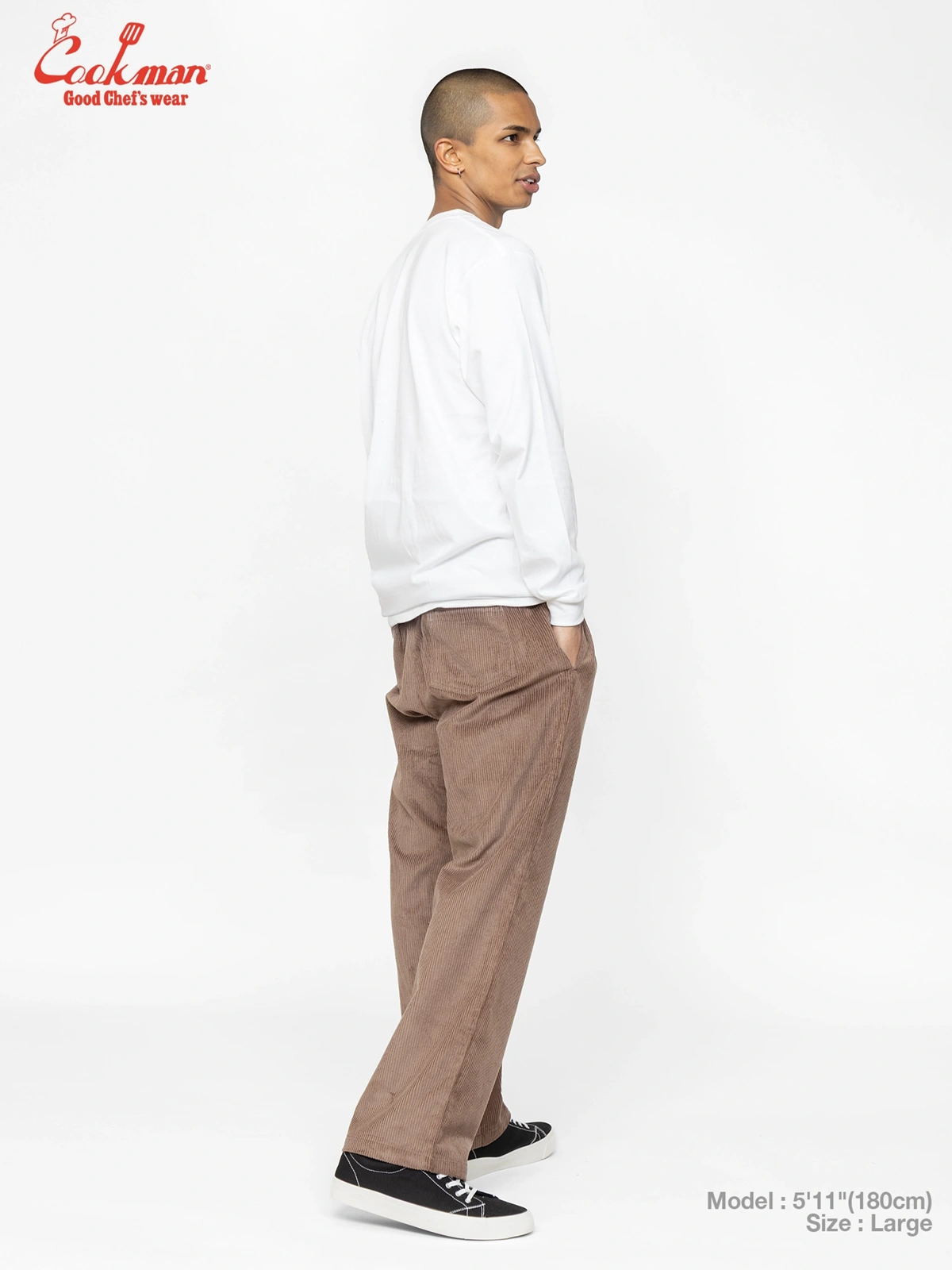�����եѥ�� Chef Pants Semiwide Corduroy Cocoa