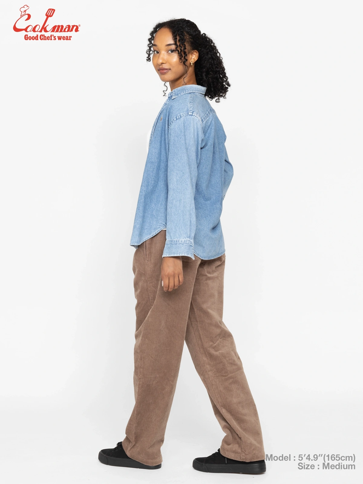 �����եѥ�� Chef Pants Semiwide Corduroy Cocoa