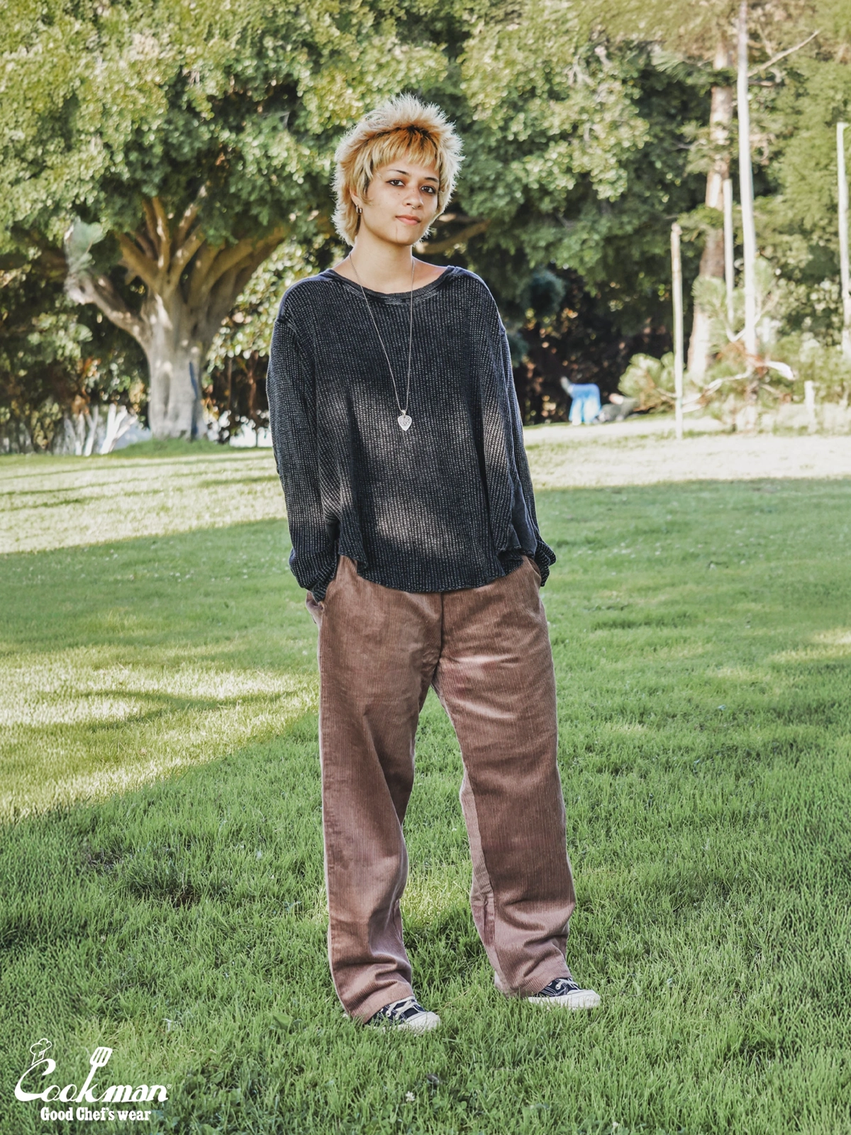 �����եѥ�� Chef Pants Semiwide Corduroy Cocoa