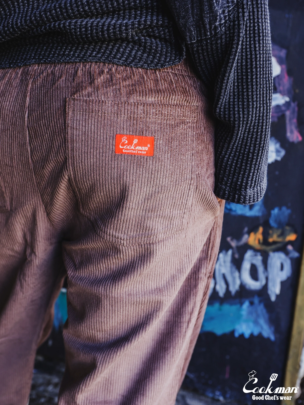 �����եѥ�� Chef Pants Semiwide Corduroy Cocoa