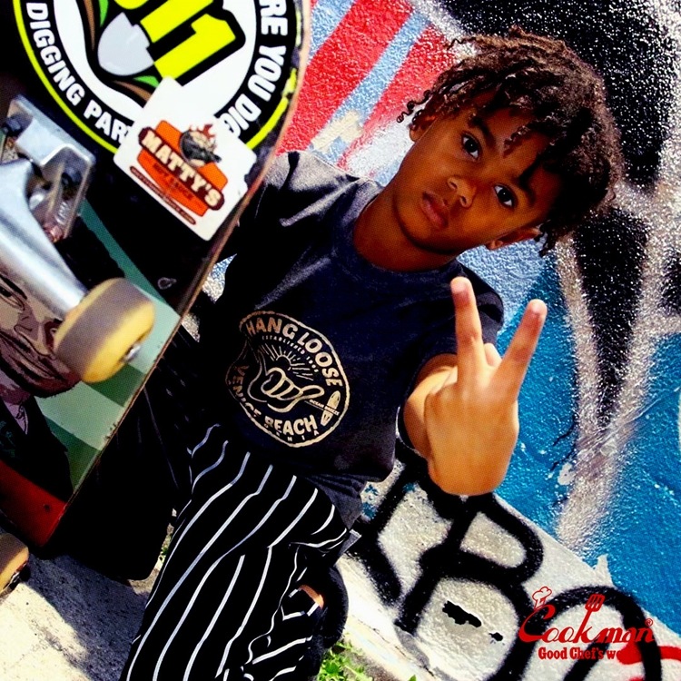 �����եѥ�� Chef Pants Stripe Black Kids Size