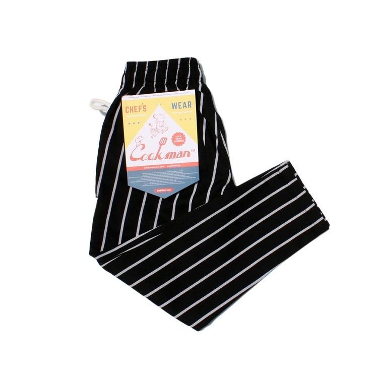 �����եѥ�� Chef Pants Stripe Black Kids Size