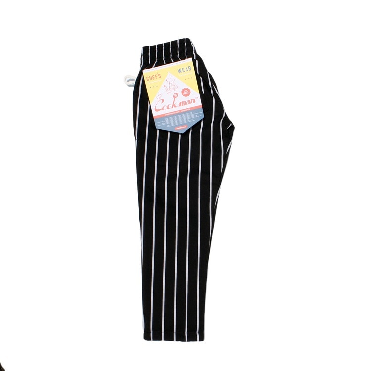 �����եѥ�� Chef Pants Stripe Black Kids Size