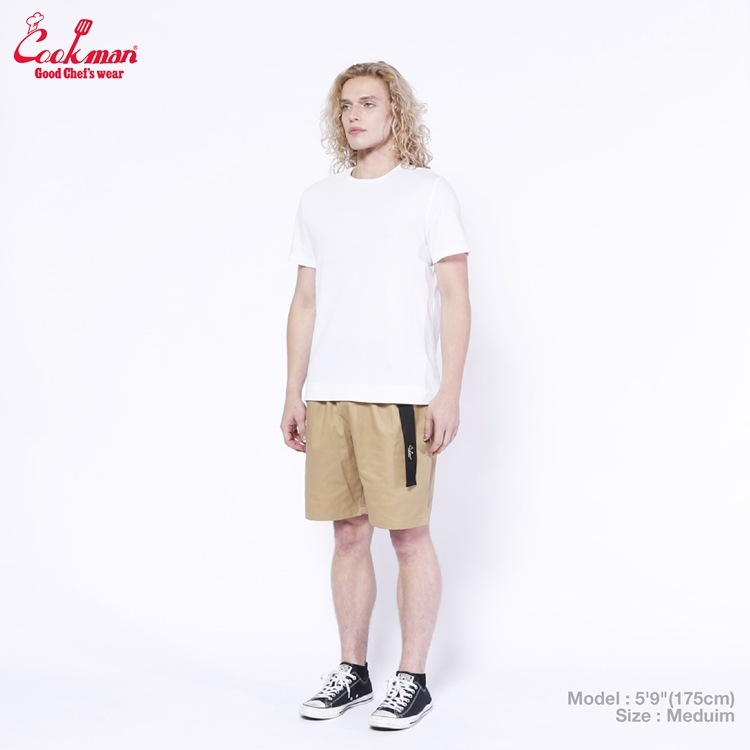 եѥ Chef Pants Short Black Belt Peanuts 