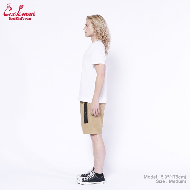 եѥ Chef Pants Short Black Belt Peanuts 