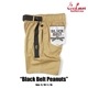 եѥ Chef Pants Short Black Belt Peanuts 