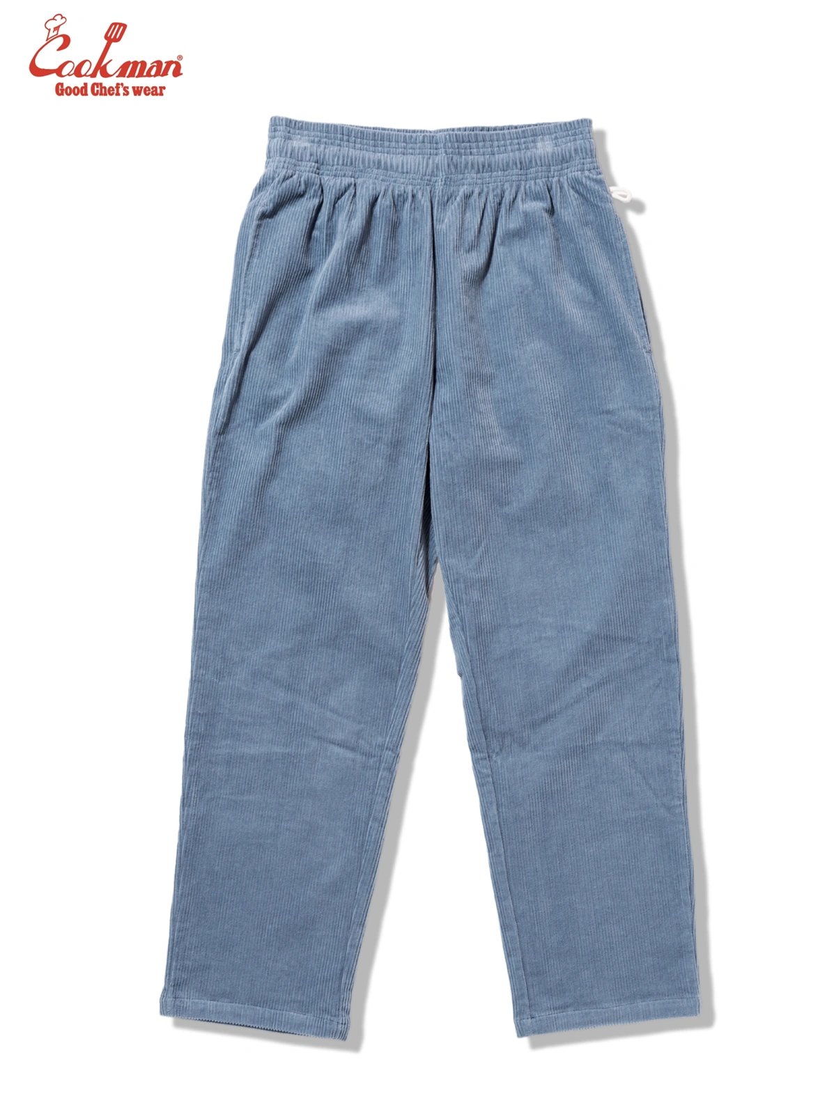 �����եѥ�� Chef Pants Semiwide Corduroy Blue Gray