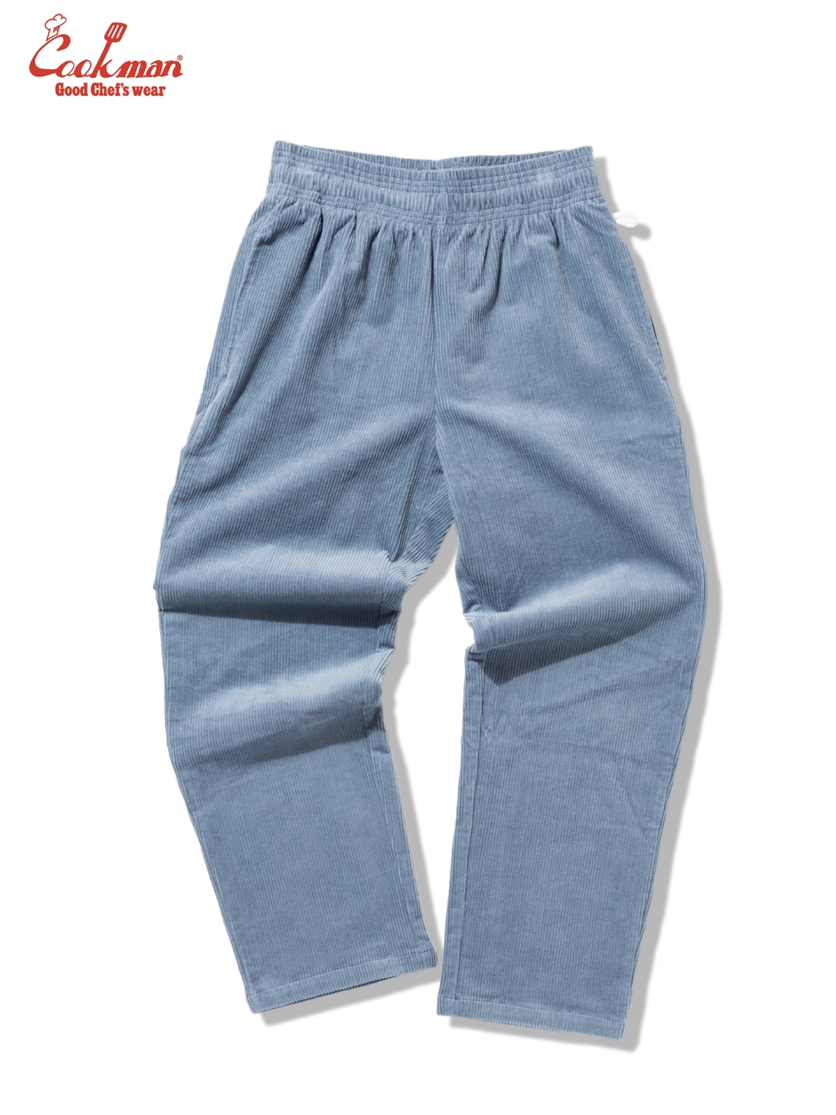 �����եѥ�� Chef Pants Semiwide Corduroy Blue Gray