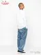 �����եѥ�� Chef Pants Semiwide Corduroy Blue Gray